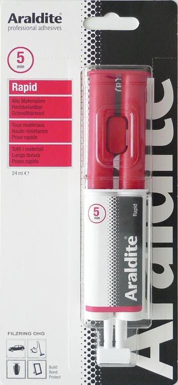 Araldite rapid 24 ml, dubbelspuit in blister, Verzenden, Nieuw