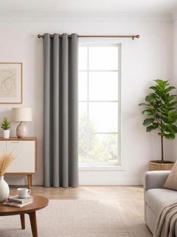 Larson Luxe Verduisterend Gordijn Grijs 300x250 cm Nieuw Bla, Ophalen of Verzenden, Nieuw, Grijs