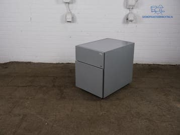 Gispen ladeblok grijs 2 lades met archieflade tweedehands, Verzenden, Gebruikt