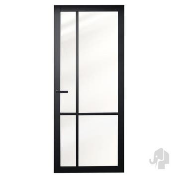Austria binnendeur Nero Legno Asti 88x211,5 Blank Glas, 80 tot 100 cm, Binnendeur, Ophalen of Verzenden, Zo goed als nieuw