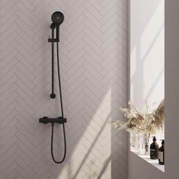 Brauer Black Edition Glijstangset met Thermostaatkraan -, Ophalen of Verzenden, Nieuw