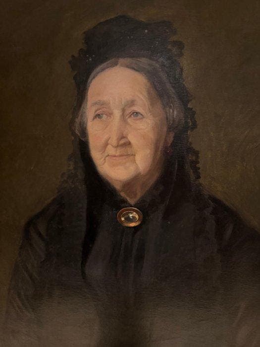 Andreas Bloch (1860-1917) - Portrait of a Noble Woman, Antiek en Kunst, Kunst | Schilderijen | Klassiek