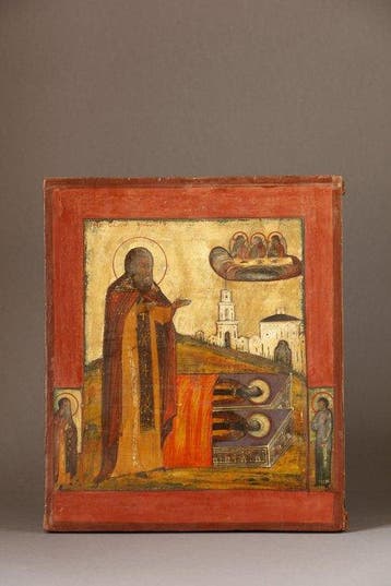 Icoon - Russisch-orthodoxe icoon waarop Sint-Sergius van