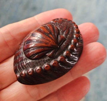 SCHELPEN - Hout, Bukshout - Japan - 19th century (Edo