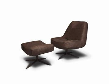 Fauteuil Ego - fauteuils - Bruin, Nieuw, Bruin, Leer