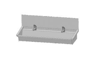 RVS 304 Wasbak met 3 Kranen 180 cm breed HorecaTraders, Zakelijke goederen, Verzenden, Nieuw in verpakking