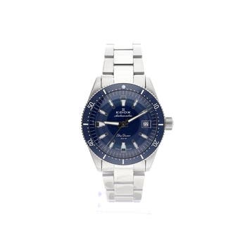 Edox Sky Diver; Automatisch Heren horloge, Overige merken, Staal, Polshorloge, Ophalen of Verzenden