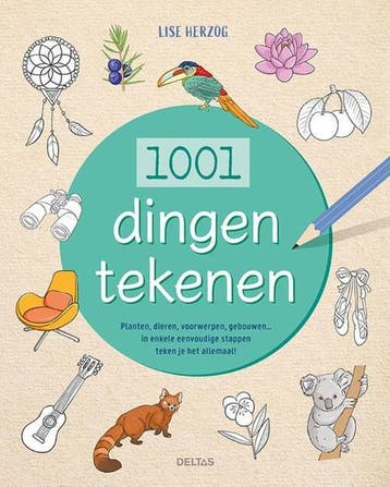 Deltas tekenboek 1001 dingen tekene van €26,95 voor €13,48, Ophalen of Verzenden, Nieuw