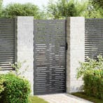 vidaXL Tuinpoort met slot Zwart 85 x 200 cm Poedergecoat, Verzenden, Nieuw