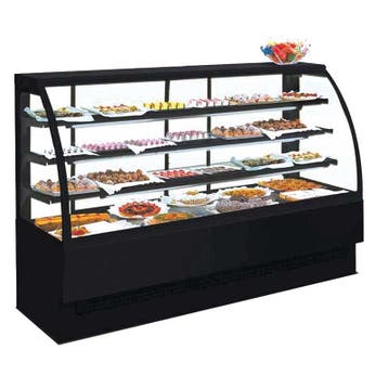 Koelvitrine | RVS/Zwart | 4 Formaten HorecaTraders, Zakelijke goederen, Horeca | Keukenapparatuur, Verzenden, Nieuw in verpakking