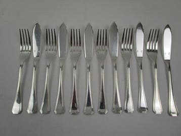 Christofle - Bestekset - Amerika - 6 visvorken - ongebruikt, Antiek en Kunst