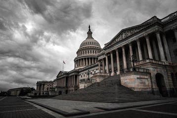 Viktoria Farkas - Capitol Under the Storm - Unframed