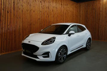 Ford Puma 1.0 EcoBoost Hybrid ST-Line  Airco Apple Carplay, Voorwielaandrijving, Stof, Zwart, Wit