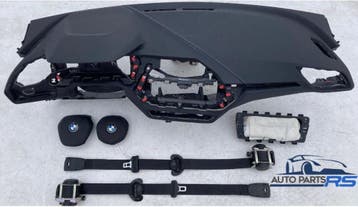 Dashboard + Airbags +Veiligheidsgordels BMW F40 blauwe draad, Verzenden, Gebruikt, BMW