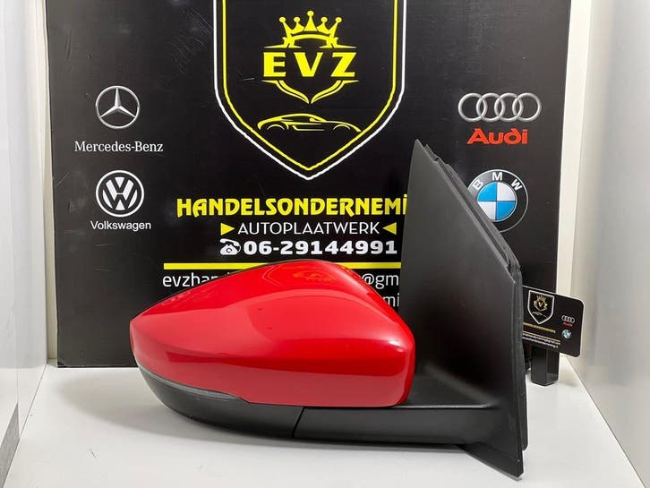 VW Polo V 6R 1.6 TDI buitenspiegel rechts bj.2011 art.024483, Auto-onderdelen, Spiegels, Gebruikt, Volkswagen