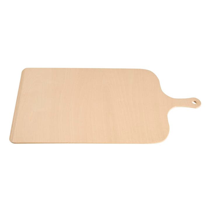 Pizzaschep Berkenhout Rechthoek 52x28cm, Hobby en Vrije tijd, Taarten en Cupcakes maken, Nieuw, Verzenden