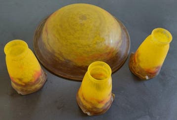 Muller Frères - Muller Frères - Plafondlamp (4) - Glas