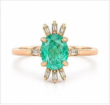 Zonder minimumprijs - Ring - 14 karaat Roségoud, 1.00 gram, Nieuw