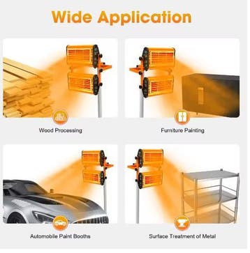 Infraroodverfdroger 220V – Efficiënt Verfdrogen voor Autocar, Verzenden, Nieuw