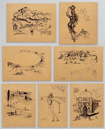 Salvador Dali (1904-1989) - 7 litografías Del libro Obras de