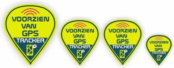 GPS tracer 4 sticker set 4 stickers (1162.60), Verzenden