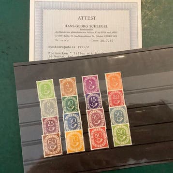Duitsland, Bondsrepubliek 1951 - Posthoorn MNH - met, Gestempeld