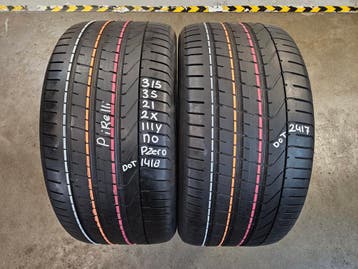 315/35/21 111Y PIRELLI PZERO NO 6,6MM PROFIEL, Ophalen, Gebruikt, 21 inch, Band(en)