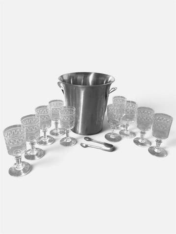Guy Degrenne - Drinkset (12) - Staal - Potosi Silver