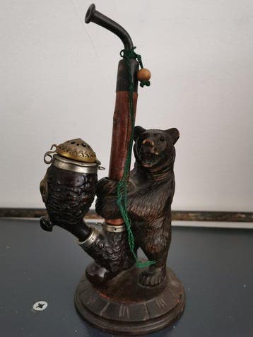 zwarte woud - Pijp - Hout - (2), Antiek en Kunst