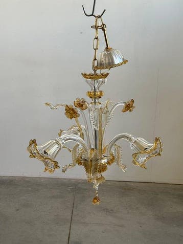 Murano - Kroonluchter - Glas, Antiek en Kunst