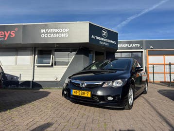 Honda Civic 1.3 Vtec Hybrid 4DR C-tr. 2011 Zwart, Auto's, Automaat, Beige, Zwart, Nieuw