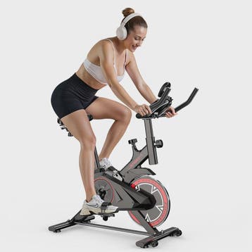 Indoor Hometrainer met 10kg Vliegwiel, Stille Riem Aandrijvi, Verzenden, Nieuw