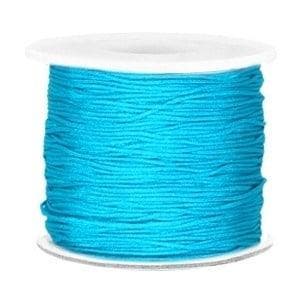Per 2 meter Macramé draad 0.7mm Aqua blue (Macramé koord), Ophalen of Verzenden, Nieuw, Draad
