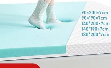 Omkeerbare Matrastopper met Gel en Traagschuim 7 cm, Huis en Inrichting, Verzenden, Nieuw