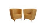 Paar moderne rotan kuipstoelen / fauteuils, Ophalen of Verzenden, Nieuw