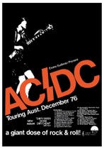 Posters - Poster ACDC - December 76, Verzenden, Zo goed als nieuw