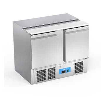 RVS Saladette - 2 Deur - Met RVS Top - 302 Liter - XL Model, Ophalen, Nieuw in verpakking, Koelen en Vriezen