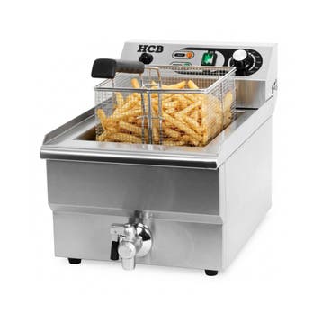 HCB Friteuse - 14 liter - 230V - RVS, Verzenden, Nieuw in verpakking