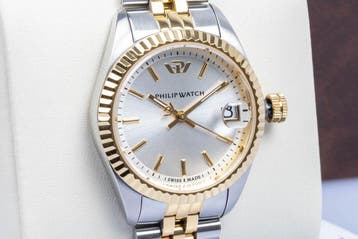 Philip Watch - Caribe Urban - Date - Silver - Swiss Made -, Nieuw