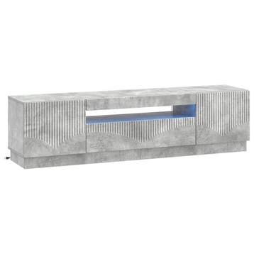 vidaXL LED tv-meubel Betongrijs Bewerkt hout, Minder dan 50 cm, Verzenden, Nieuw, Minder dan 100 cm