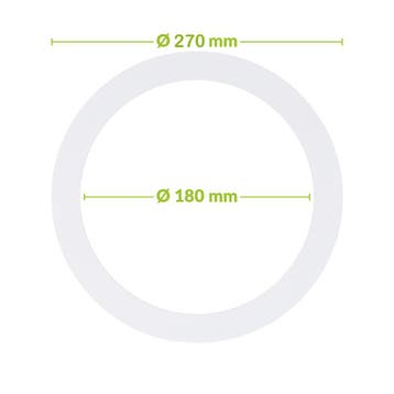 VERLOOPRING METAAL | WIT | Ø180-270mm, Nieuw