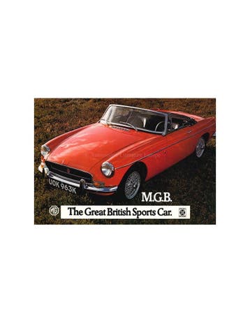 1972 MG MGB BROCHURE NEDERLANDS, Boeken, Nieuw, Author