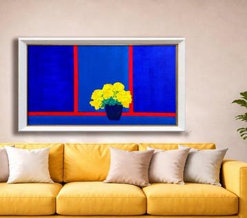 Vitality - Primavera En La Ventana Nocturna XXL-120X70 cm., Antiek en Kunst