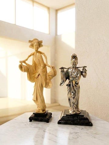 Beeld, Geisha - 43 cm - Hars