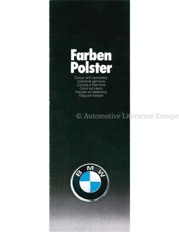 1976 BMW PROGRAMMA KLEUREN EN BEKLEDING BROCHURE, Nieuw, BMW, Author