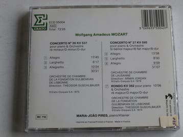 Mozart - Concertos pour Piano 27 & 26 / Maria Joao Pires, Cd's en Dvd's, Ophalen of Verzenden, Zo goed als nieuw