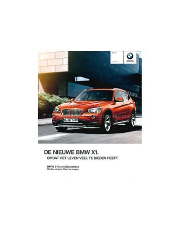 2014 BMW X1 BROCHURE NEDERLANDS, Nieuw, BMW, Author