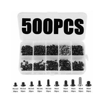 Assortiment van 500 stuks M2, M2.5 en M3 bouten voor elektr, Ophalen of Verzenden, Nieuw