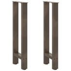 vidaXL Console tafelpoten 2 st 38x(72-73) cm staal naturel, Verzenden, Nieuw