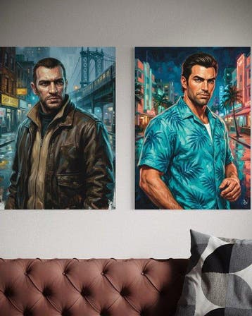 ANDSAL - Lot of 2 Niko Bellic GTA IV & Tommy Vercetti GTA, Nieuw